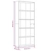 vidaXL 5-Tier Book Cabinet Grey Sonoma 80x30x189 cm Engineered Wood