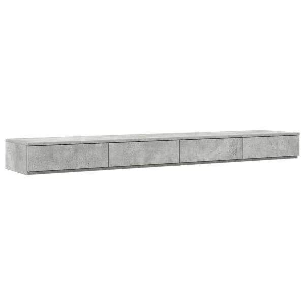 vidaXL Bed Drawers Concrete Grey 180 x 36.5 x 16.5 cm Engineered Wood