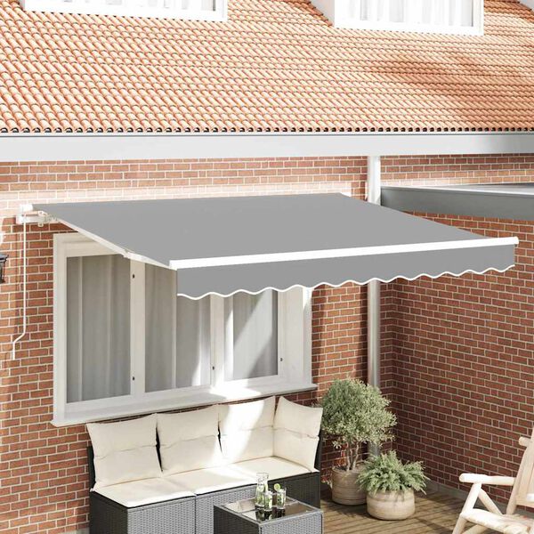 vidaXL Awning Frame White 3 x 2 m Metal