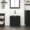 vidaXL Bathroom Basin Cabinet Black 60x34.5x60 cm