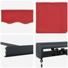 vidaXL Retractable Awning Red 4 x 3 m Canvas and Aluminium
