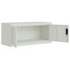 vidaXL File Cabinet Light Grey 90x40x220 cm Steel