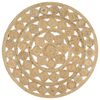 vidaXL Handmade Rug Braided Jute 120 cm