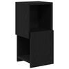 vidaXL Corner Cabinet 25.5x25x55cm Engineered Wood Black Oak