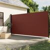 vidaXL Retractable Side Awning Brown 220x300 cm