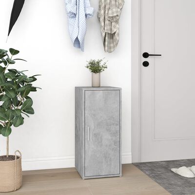 vidaXL Shoe Cabinet Concrete Grey 32x35x70 cm Engineered Wood
