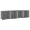 vidaXL 3 Piece TV Cabinet Set Concrete Grey Engineered Wood