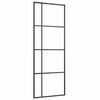vidaXL Sliding Door with Hardware Set 76x205 cm ESG Glass&Aluminium