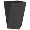 vidaXL Planter 2 pcs Black 50 x 50 x 75 cm Steel