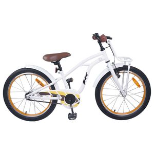 vidaXL Kids Bike 18 Inches for 5-7 Years Old White