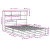 vidaXL Bookcase Bed without Mattress White 160x200 cm Solid Wood