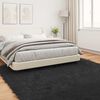 vidaXL Faux Sheepskin Rug Tafalla Black 240 x 240 cm Polyester
