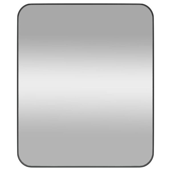vidaXL Wall-mounted Mirror Black 50x60 cm Rectangle