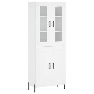 vidaXL Highboard White 69.5x34x180 cm Engineered Wood