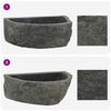 vidaXL Wall-mounted Basin Grey 45 x 35 x 15 cm River Stone