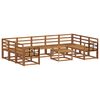 vidaXL Outdoor Sofa Set 10 pcs Natural Solid Acacia Wood