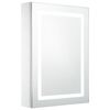 vidaXL Bathroom Cabinet | White and Silver