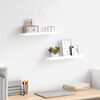 vidaXL Picture Frame Ledge Shelves 2 pcs White 40x9x3 cm MDF