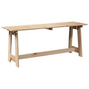 vidaXL Outdoor Bench Natural 119 x 47 x 35 cm Solid Pine Wood