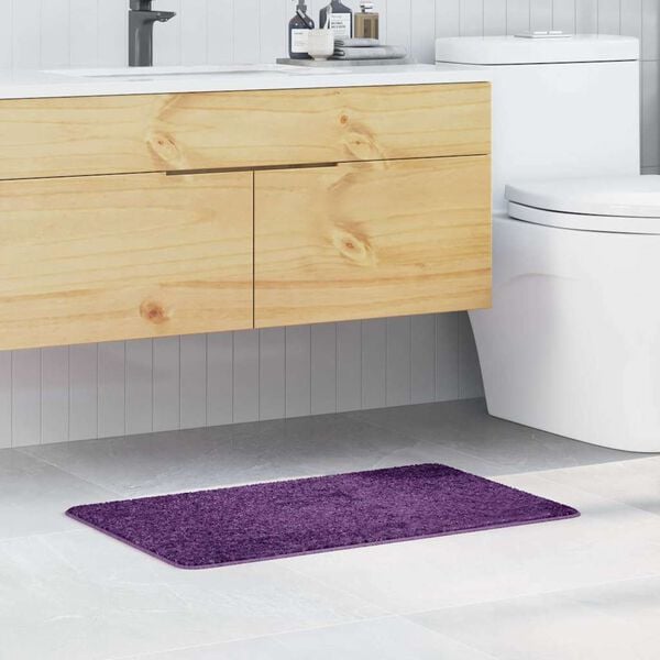vidaXL Anti-slip Bath Mat Purple 50 x 80 cm PP