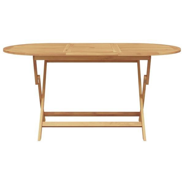 vidaXL Garden Dining Set 7 pcs Brown Solid Teak Wood