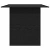 vidaXL Dining Table Black Oak 180x90x76 cm Engineered Wood