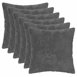 vidaXL Cushion Cover 6 pcs HEERLEN Dark Grey 30 x 30 cm