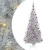 vidaXL Christmas Tree with 300 LEDs with Stand Silver 180 cm PET
