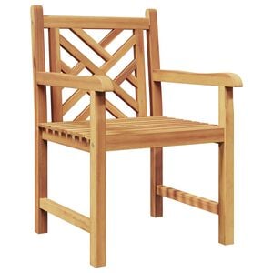 vidaXL Garden Chair 2 pcs 60 x 58 x 90 cm Solid Teak Wood