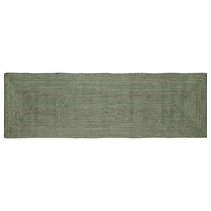 vidaXL Area Rug Olive Green 80 x 200 cm Jute