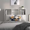 vidaXL Headboard Cabinet White 100x19x103.5 cm