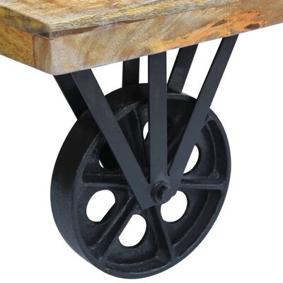vidaXL Coffee Table Mango Wood 120x60x30 cm