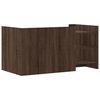 vidaXL Coffee Table Brown Oak 100x50x50 cm Engineered Wood