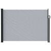 vidaXL Retractable Side Awning 600 x 160 cm Polyester Rectangular Grey
