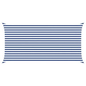 vidaXL Sun Shade Sail Blue and White 5 x 2,5 m 100% Polyester Oxford