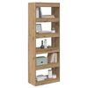 vidaXL Book Cabinet Artisan oak 60 x 30 x 166 cm Engineered wood