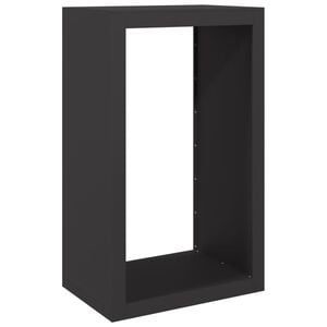 vidaXL Firewood Rack Black 60x40x100 cm Steel