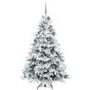 vidaXL Artificial Christmas Tree with 300 LEDs White 180 cm PE and PVC