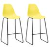 vidaXL 3 Piece Bar Set Plastic Yellow