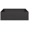 vidaXL Planter Black 100x100x30 cm Steel