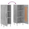vidaXL Sideboard Concrete Grey 34.5x34x90 cm Engineered Wood