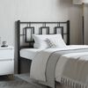 vidaXL Metal Headboard Black 100 cm