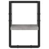 vidaXL Wall Shelf with Bar Grey Sonoma 20x25x30 cm