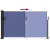vidaXL Retractable Side Awning Blue 120x500 cm