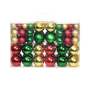 vidaXL Christmas Tree Decoration | Set of 100 | Red | Plastic