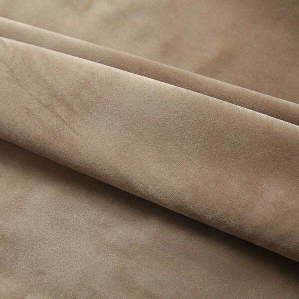 vidaXL Blackout Curtains 2 pcs with Hooks Velvet Beige 140x175 cm