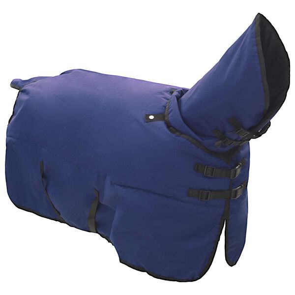 vidaXL Horse Blanket Full Navy Blue 155 cm Polyester
