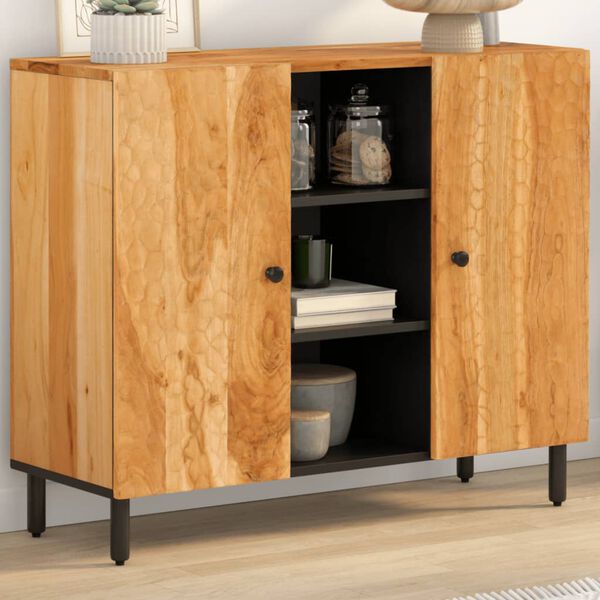 vidaXL Side Cabinet 90x33x75 cm Solid Wood Acacia