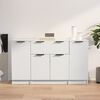 vidaXL Sideboards 3 pcs White Engineered Wood