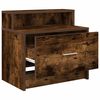 vidaXL Bedside Cabinets with Drawer 2 pcs Smoked Oak 51x31x47 cm
